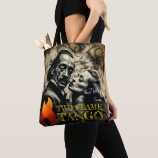 Tote Bag Deux artistes de tango de flamme : "L’Embrace de D