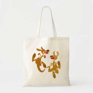 Tote Bag Deux caricatures Bouncon Cute Kangaroos