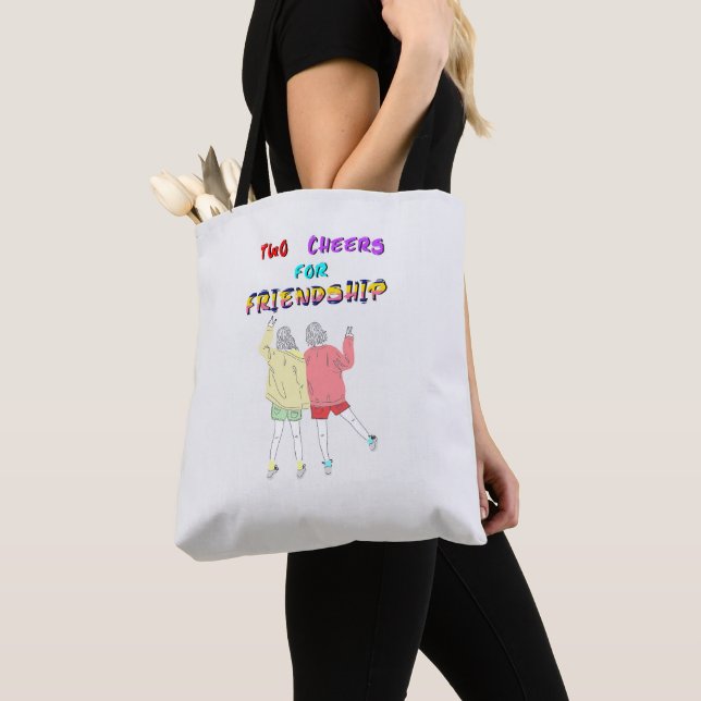 Tote Bag Deux Cheers Pour Amitié 30 Filles Juillet Amis (De près)