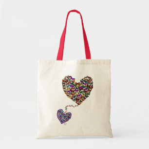 Tote Bag Deux coeurs de papillon