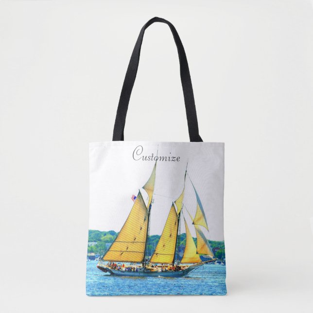 Tote Bag deux et trois goélettes principales masquées (Devant)