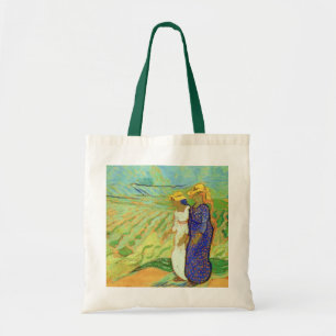Tote Bag Deux Femmes traversant les champs par Vincent van