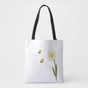 Tote Bag Deux petites abeilles mignonnes