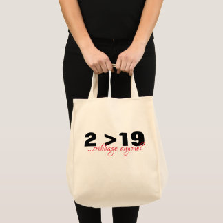 Tote Bag Deux sont plus de neuf CRIBBAGE FOURRE-TOUT