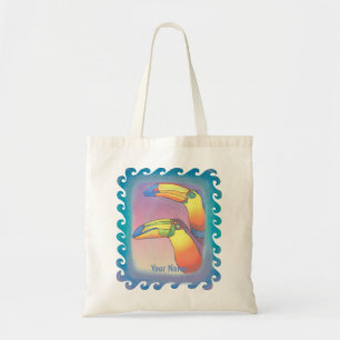 Tote Bag Deux toucans ondulés