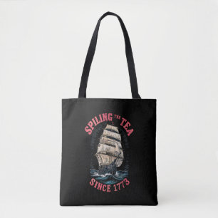 Tote Bag Déverser Le Thé Depuis 1773 4 juillet