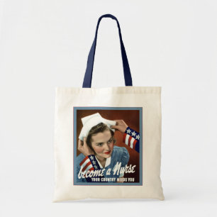 Tote Bag Deviennent une infirmière vintage de ~
