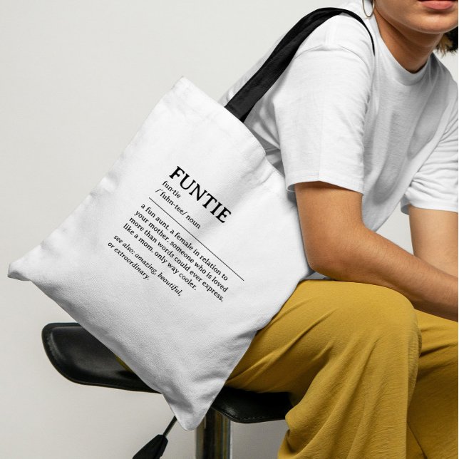 Tote Bag Devis de définition de fonction personnalisée (gift for aunt)