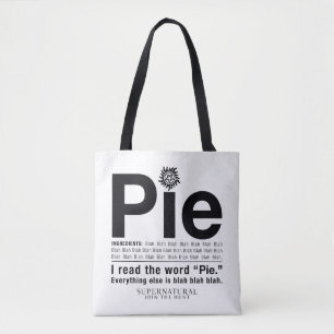 Tote Bag Devis surnaturel "à tarte"