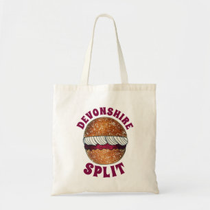 Tote Bag Devonshire Split Cream Jam Tea Shoppe Café Boulang
