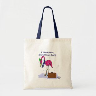 Tote Bag Devrait être resté le Flamant rose du sud mettent