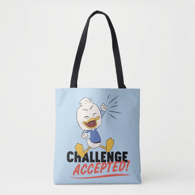 Tote Bag Dewey Duck| Défi accepté! (Devant)