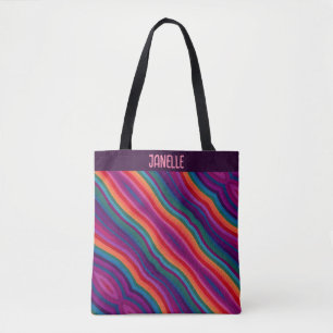 Tote Bag Diagonale Arc-en-ciel représentant la fierté