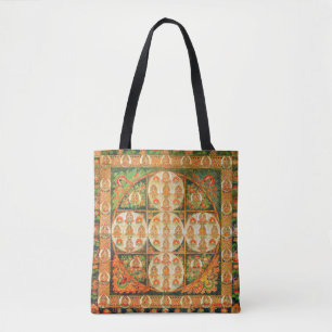 Tote Bag Diagramme cosmique Mandala pour la méditation