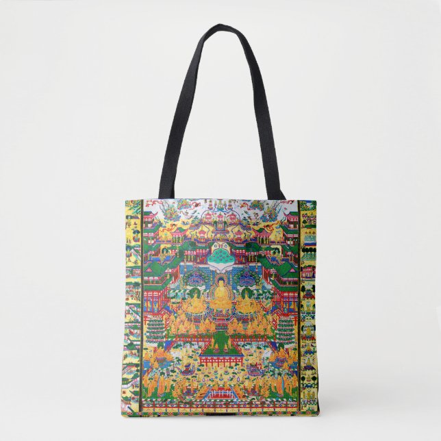 Tote Bag Diagramme cosmique Mandala pour la méditation (Devant)