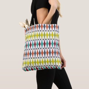 Tote Bag Diamants et Starburts plus grands