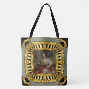 Tote Bag Diana Fine Art Girl Monogramme