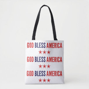 Tote Bag Dieu bénisse l'Amérique