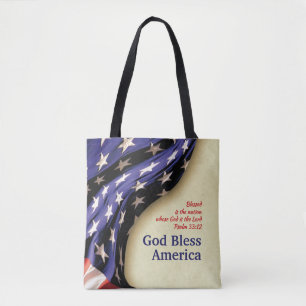TOTE BAG DIEU BÉNISSE L'AMÉRIQUE