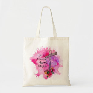 Tote Bag Dieu en elle ne tombera pas