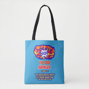 TOTE BAG DIEU EST LE VÉRITABLE AVENGER