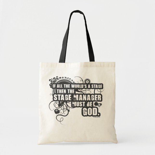 Tote Bag Dieu grunge de régisseur (Devant)