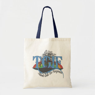 Tote Bag Dieu merci, je suis pardonné au TGIF
