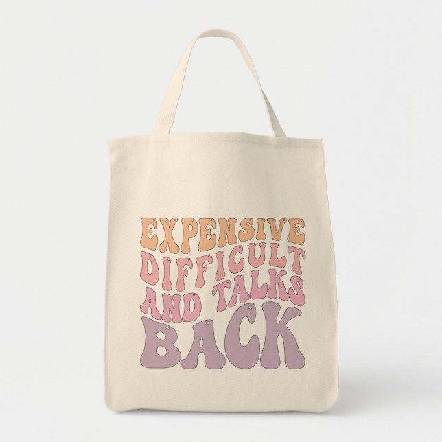 Tote Bag Difficulté Coûteuse Et Discussions De Retour (Devant)