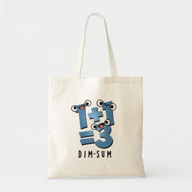 Tote Bag Dim Sum Funny Math Food Pun (Devant)