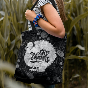 Tote Bag Dinde de remerciement de Thanksgiving vintage