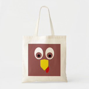 Tote Bag Dinde de Thanksgiving visage