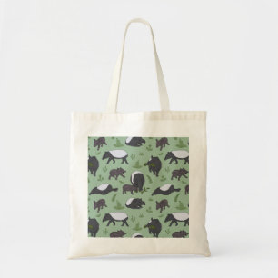 Tote Bag Dîner en famille Tapir en vert
