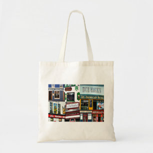 Tote Bag Dingle Pubs Collage,Dingle Ireland, cotton