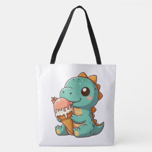 Tote Bag Dino mignonne de glace mangeur
