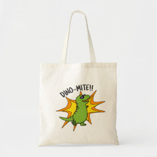 Tote Bag Dino-mite Funny TRex Dinosaur Pun
