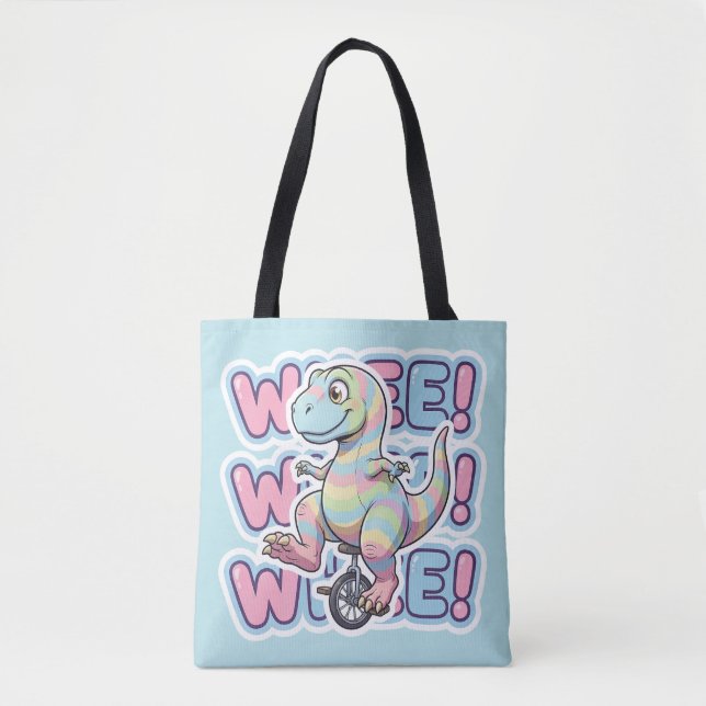 Tote Bag Dinosaure, roue!!! (Devant)