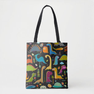 Tote Bag Dinosaures enfantines : Motif amusant et sans cout