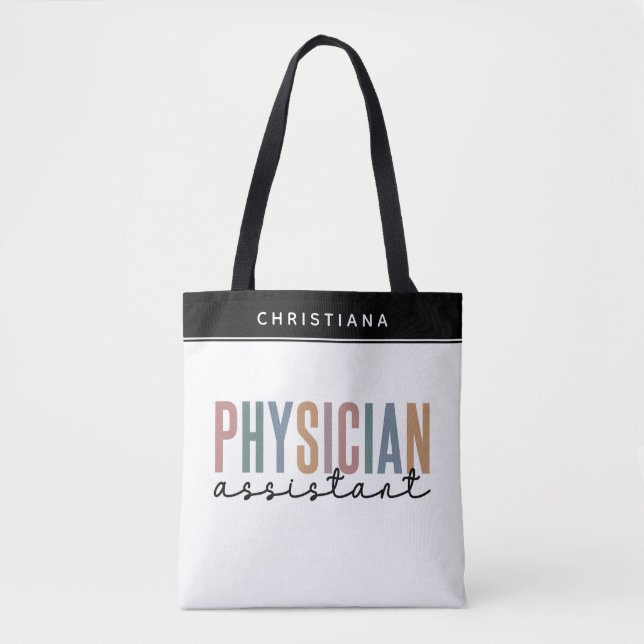 Tote Bag Diplôme d'adjoint de médecin PA personnalisé (Devant)