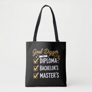 Tote Bag Diplômé de Master Objectif Creusé a Réussi sa Prom