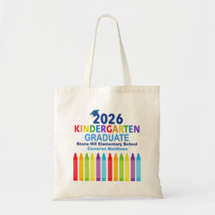 Tote Bag Diplômé de maternelle 2026 Cadeau de fin d'études 