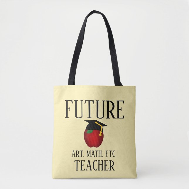 Tote Bag Diplôme d'enseignant futur customisé (Devant)
