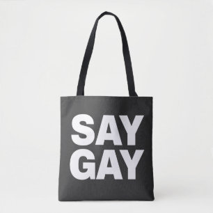 Tote Bag DIRE GAY Drôle de fierté LGBTQ