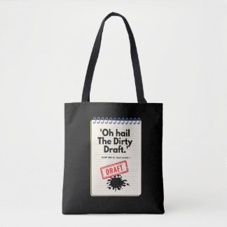 Tote Bag Dirty Draft Chronicles : Carnet Humour pour les éc