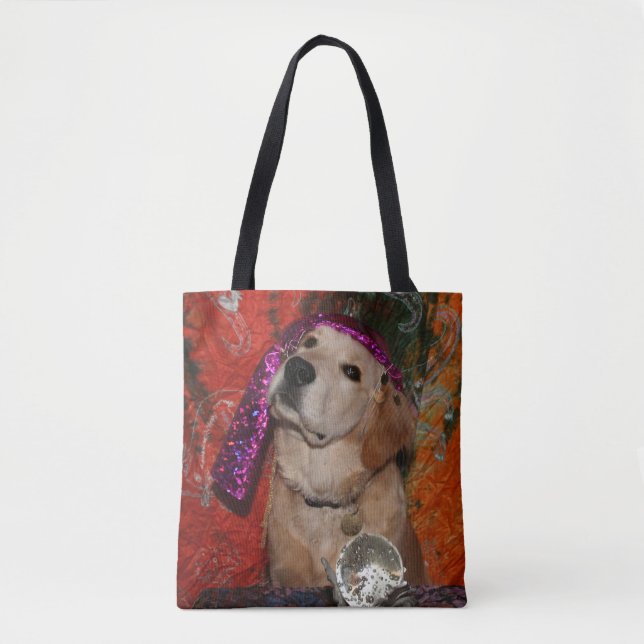 Tote Bag Diseur de bonne aventure de golden retriever (Devant)