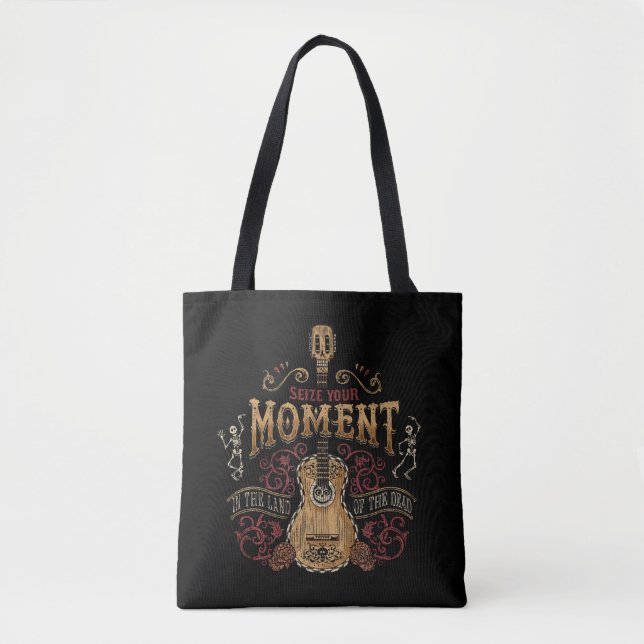 Tote Bag Disney Pixar Coco| Citation "Saisir votre moment" (Devant)