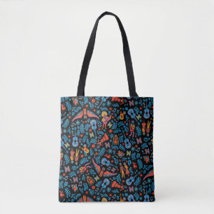 Tote Bag Disney Pixar Coco   Motif de caractères colorés