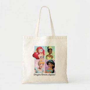 Tote Bag Disney Princesse "Imaginez, Créez, Explorez !"