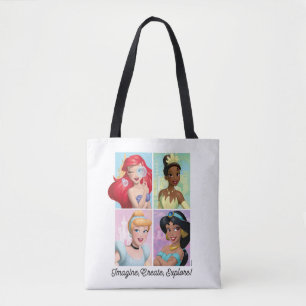 Tote Bag Disney Princesse "Imaginez, Créez, Explorez !"
