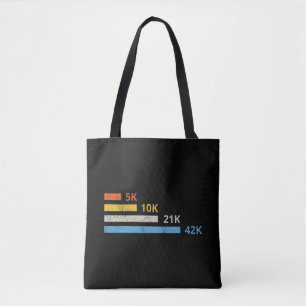 Tote Bag Distances de course II - 5K 10K 21K 42K Marathoner