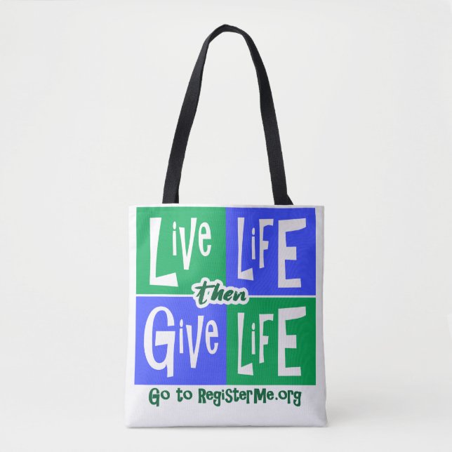 Tote Bag Dites OUI au don d'organes (Devant)